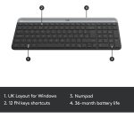 LOGITECH MK470 Wireless Keyboard and Mouse Set - Graphite