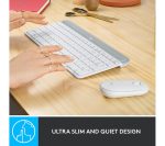 LOGITECH MK470 Wireless Keyboard and Mouse Set - Off-White