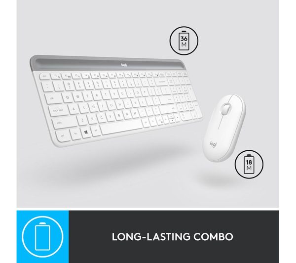 LOGITECH MK470 Wireless Keyboard and Mouse Set - Off-White
