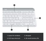 LOGITECH MK470 Wireless Keyboard and Mouse Set - Off-White