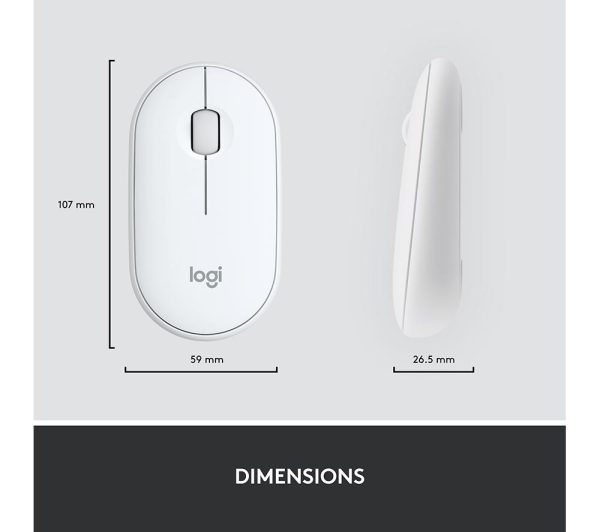 LOGITECH MK470 Wireless Keyboard and Mouse Set - Off-White