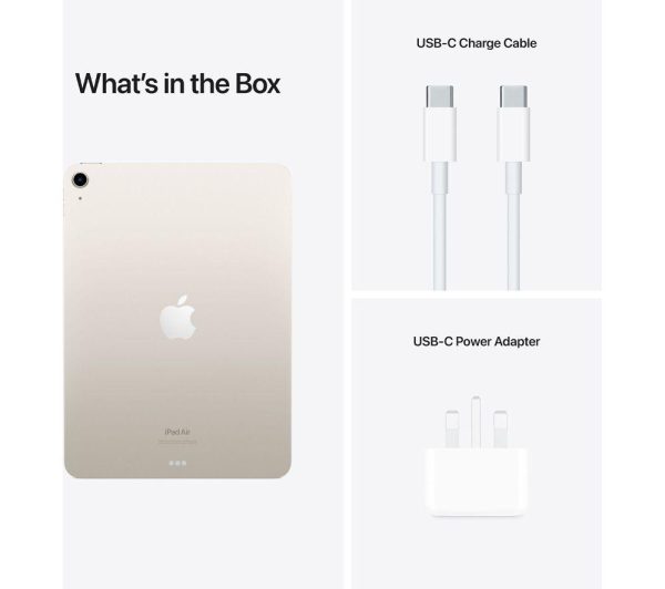 APPLE 10.9" iPad Air (2022) - 256 GB, Starlight