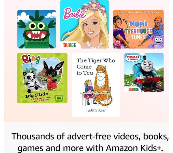 AMAZON Fire HD10 Kids 10.1” (ages 3-7) Tablet (2023) – 32 GB, Pink