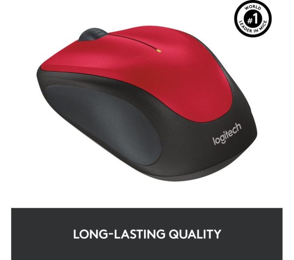 LOGITECH M235 Wireless Optical Mouse - Red