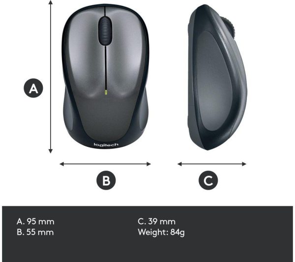 LOGITECH M235 Wireless Optical Mouse - Red
