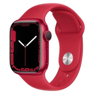 Apple Watch Series 7 GPS Red Aluminium 41MM (PRODUCT)RED Sport Band