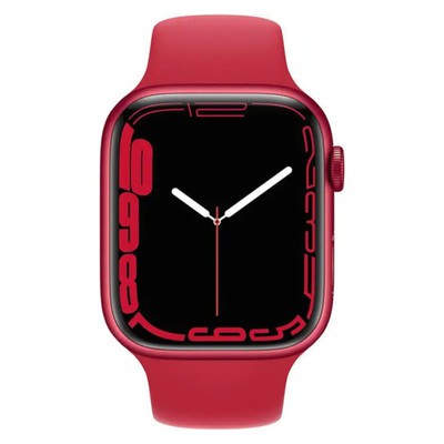 Apple Watch Series 7 GPS Red Aluminium 41MM (PRODUCT)RED Sport Band