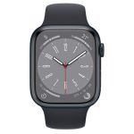 Apple Watch Series 8 GPS Midnight Aluminium 45MM Black Sport Band