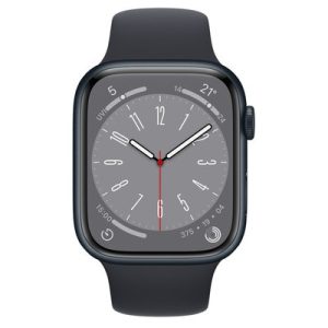 Apple Watch Series 8 GPS Midnight Aluminium 45MM Black Sport Band