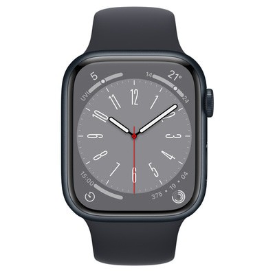 Apple Watch Series 8 GPS Midnight Aluminium 45MM Black Sport Band