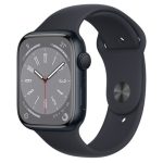 Apple Watch Series 8 GPS Midnight Aluminium 45MM Black Sport Band