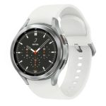 Samsung Galaxy Watch4 Classic Bluetooth Silver 42MM White Silicone Strap