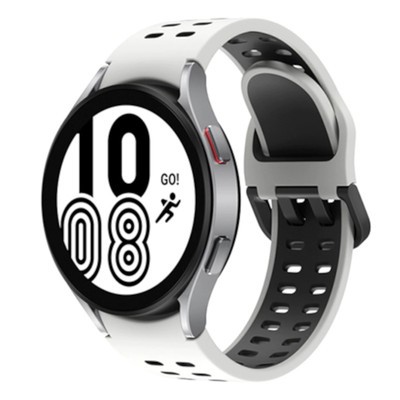 Samsung Galaxy Watch4 Bluetooth Silver 40MM White Extreme Sport Strap