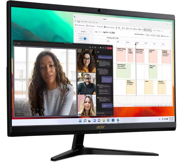 ACER Aspire C24-1800 23.8" All-in-One PC - Intel® Core™ i3, 512 GB SSD, Black