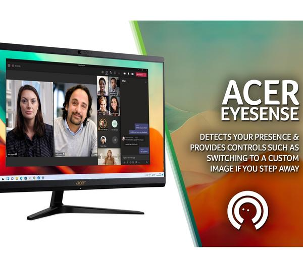 ACER Aspire C24-1800 23.8" All-in-One PC - Intel® Core™ i3, 512 GB SSD, Black