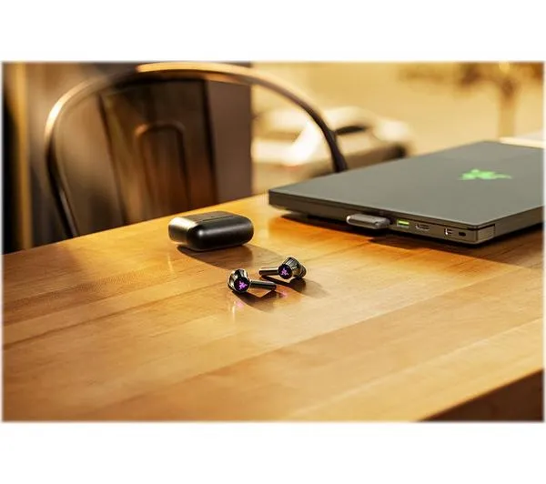 RAZER Hammerhead HyperSpeed Wireless Noise-Cancelling Gaming Earbuds - Xbox Licensed, Black