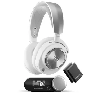 STEELSERIES Arctis Nova Pro Wireless 7.1 Gaming Headset for PC & PlayStation - White