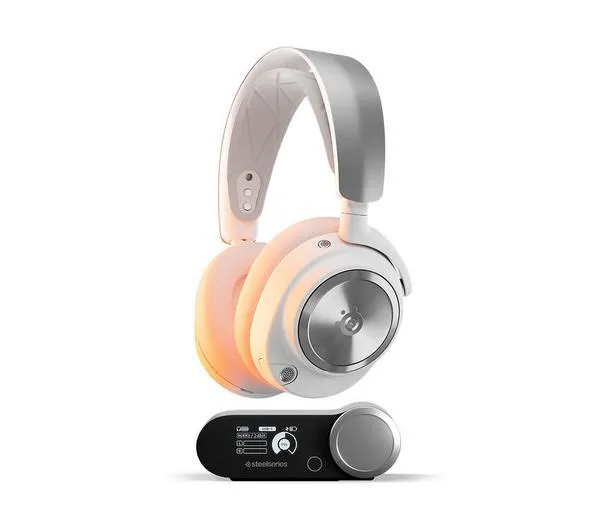 STEELSERIES Arctis Nova Pro Wireless 7.1 Gaming Headset for PC & PlayStation - White