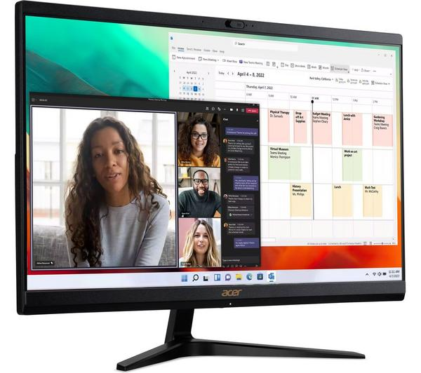 ACER Aspire C22-1800 21.5" All-in-One PC - Intel® Core™ i3, 512 GB SSD, Black