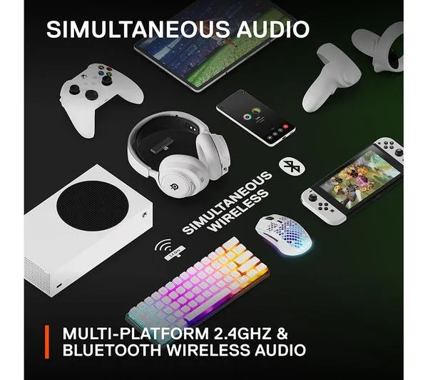 STEELSERIES Arctis Nova 7X Wireless 7.1 Gaming Headset - White