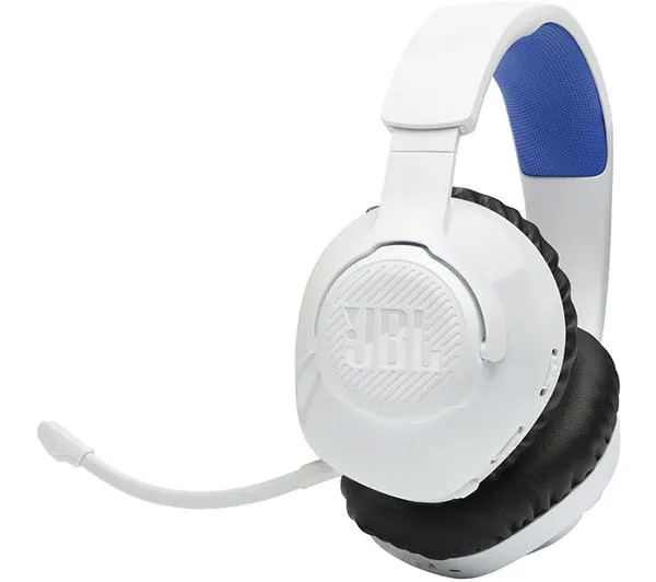 JBL Quantum 360P Wireless Gaming Headset - White & Blue