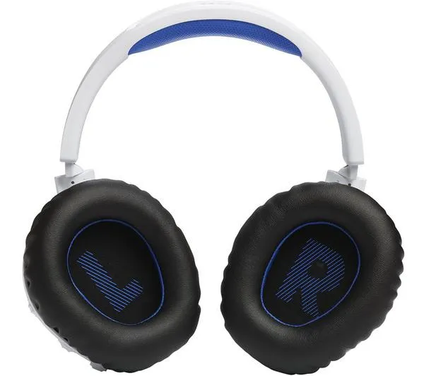 JBL Quantum 360P Wireless Gaming Headset - White & Blue