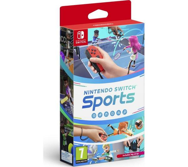 NINTENDO Switch & Sports Bundle - Neon Red & Blue