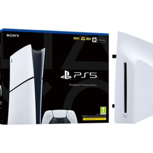 SONY PlayStation 5 Digital Edition Model Group (Slim) & Disk Drive Bundle – White