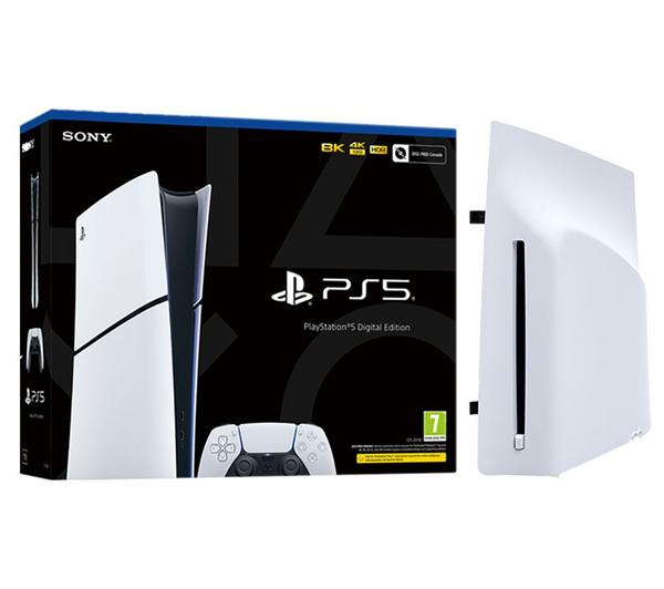 SONY PlayStation 5 Digital Edition Model Group (Slim) & Disk Drive Bundle – White