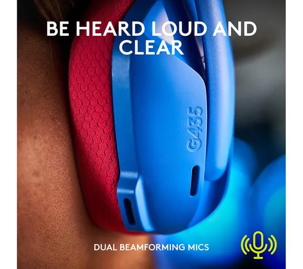 LOGITECH G435 Wireless Gaming Headset - Blue