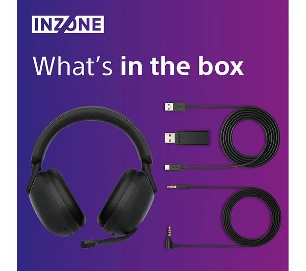 SONY INZONE H9 PS5 & PC Wireless Noise-Cancelling Gaming Headset - Black