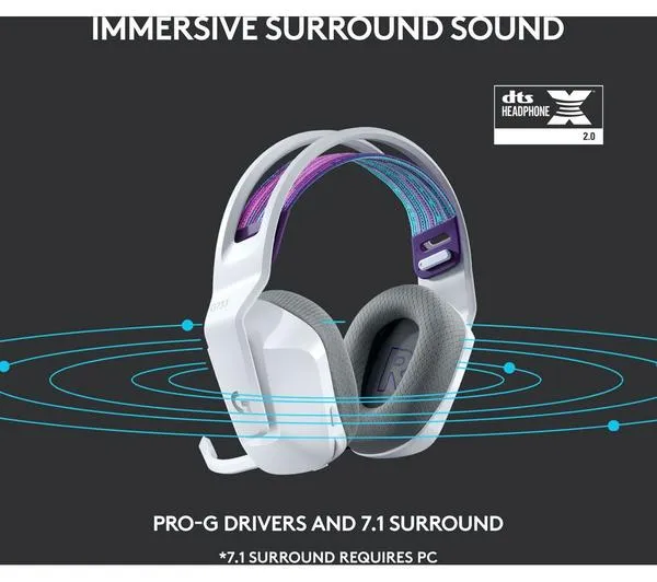LOGITECH G733 LIGHTSPEED Wireless Gaming Headset - White
