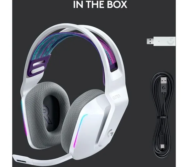 LOGITECH G733 LIGHTSPEED Wireless Gaming Headset - White