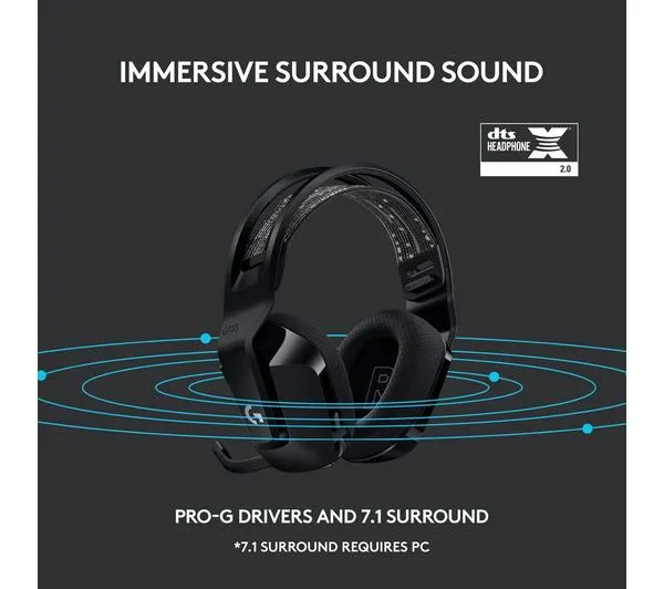 LOGITECH G733 LIGHTSPEED Wireless Gaming Headset - Black