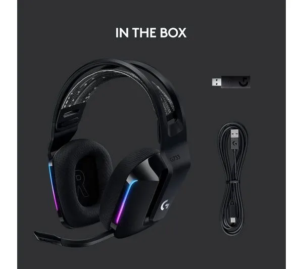 LOGITECH G733 LIGHTSPEED Wireless Gaming Headset - Black