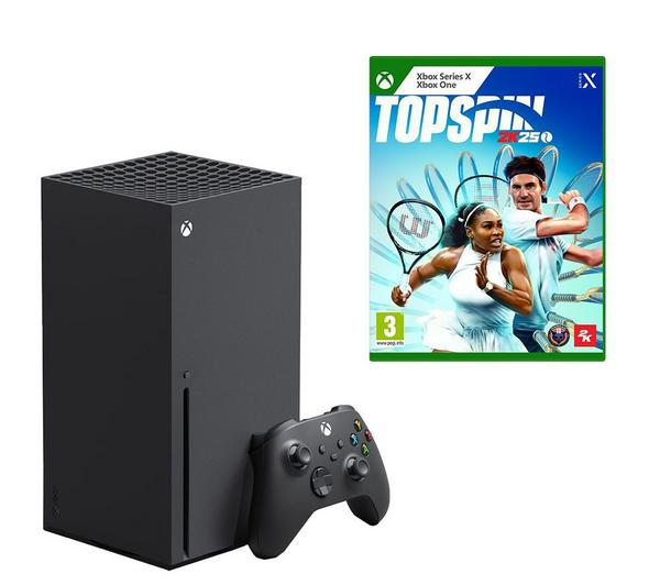 MICROSOFT Xbox Series X (1 TB) & Top Spin 2k25 (Xbox One & Series X) Bundle