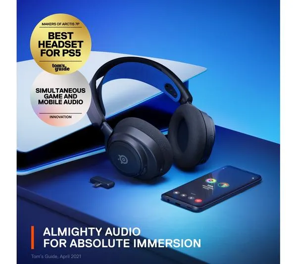 STEELSERIES Arctis Nova 7P Wireless 7.1 Gaming Headset - Black & Blue