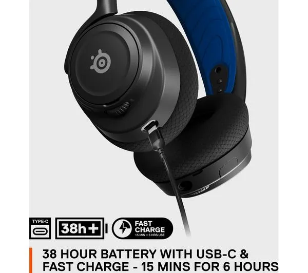 STEELSERIES Arctis Nova 7P Wireless 7.1 Gaming Headset - Black & Blue