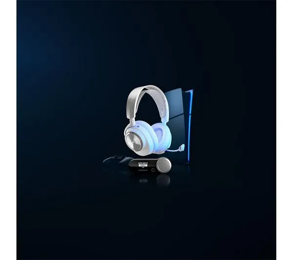 STEELSERIES Arctis Nova Pro Wireless 7.1 Gaming Headset for PlayStation & PC - White